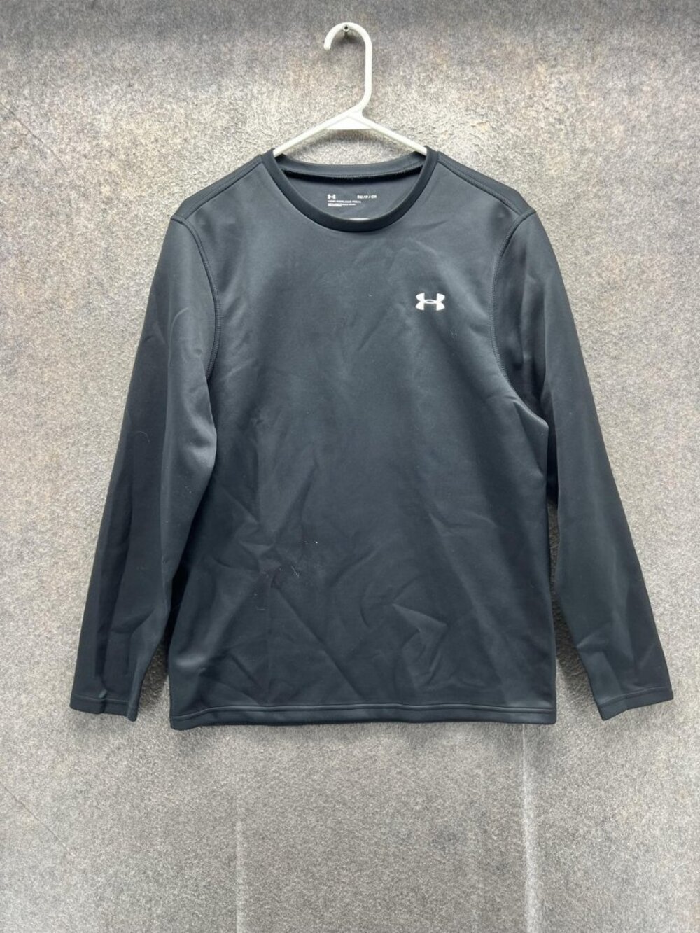 Under Armour Shirt Mens Small Black Long Sleeve Performance Training Top